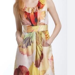 Leifsdottir Colorful Floral Sleeveless Mini Dress